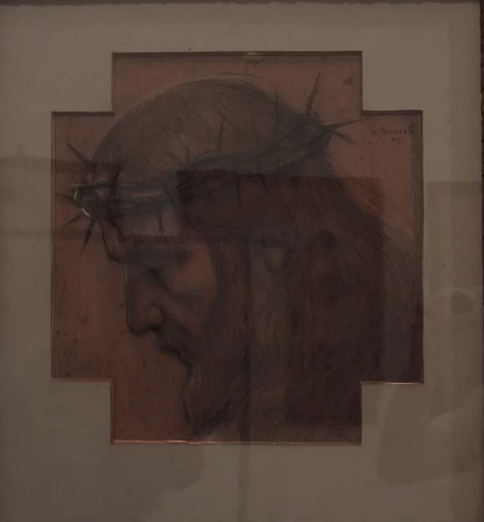 Testa di Cristo di profilo - Palazzo Comunale, Fauglia